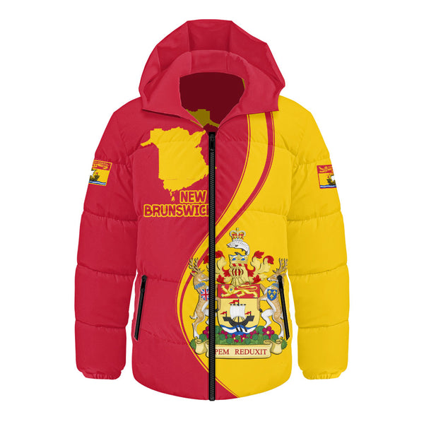 New Brunswick Hooded Padded Jacket Canada Territories Pride