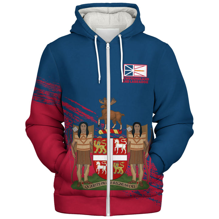 Newfoundland & Labrador Sherpa Hoodie Pride Of The Provinces