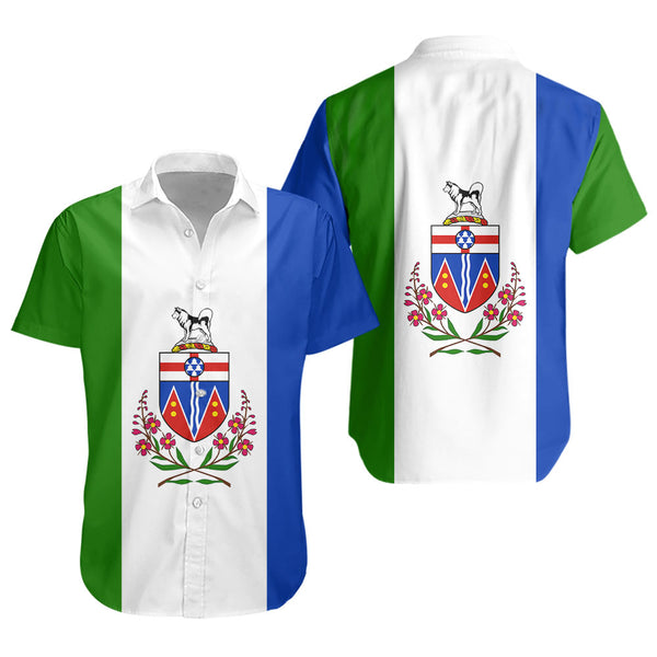 Yukon Short Sleeve Shirt Flag Minimalist Pride Style