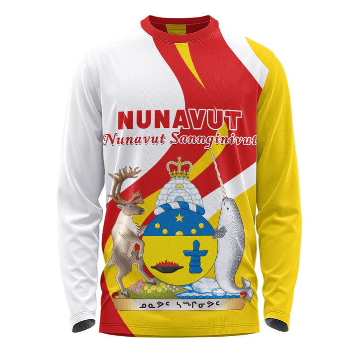 Nunavut Long Sleeve T-Shirt Crest Of Identity