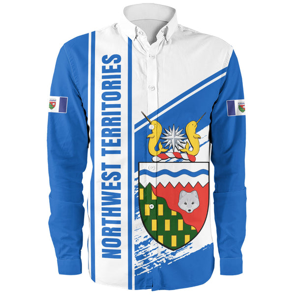 Northwest Territories Long Sleeve Shirt Heritage Strength Crest