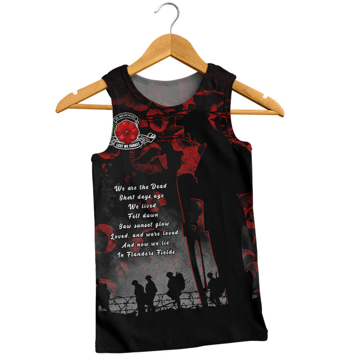 Canada Tank Top In Flanders Fields Canada Remembrance Day Tribute