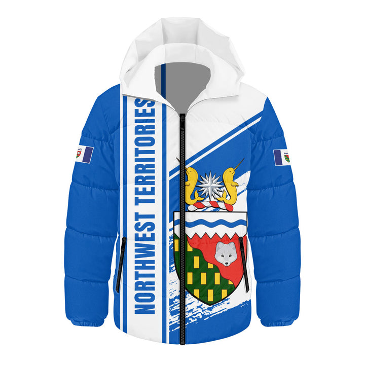 Northwest Territories Hooded Padded Jacket Heritage Strength Crest