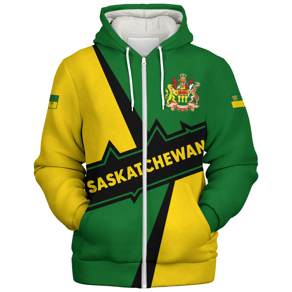Saskatchewan Sherpa Hoodie Loyal True North Provincial Style