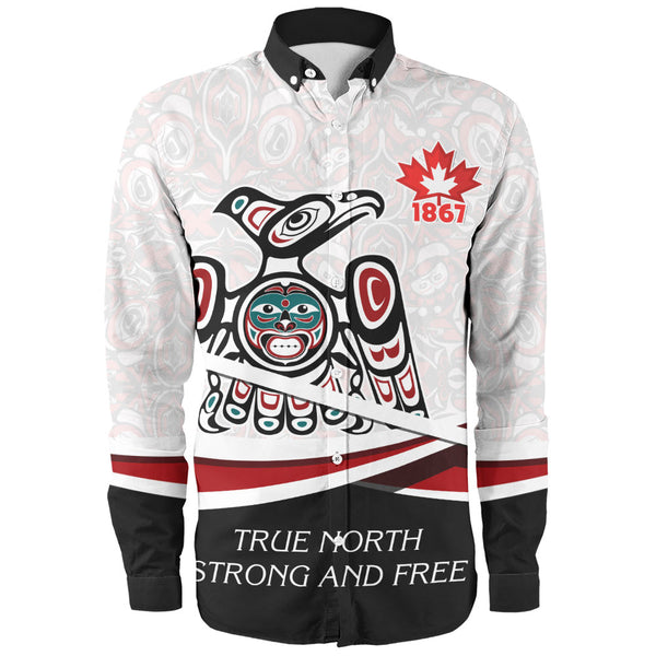 Canada Long Sleeve Shirt True North Eagle Spirit 1867 Heritage Pride