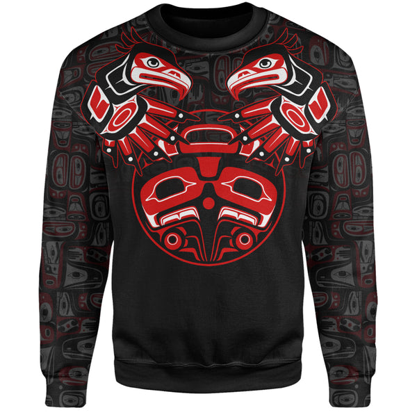Canada Sweatshirt Haida Twin Ravens