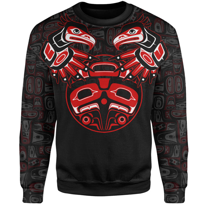 Canada Sweatshirt Haida Twin Ravens