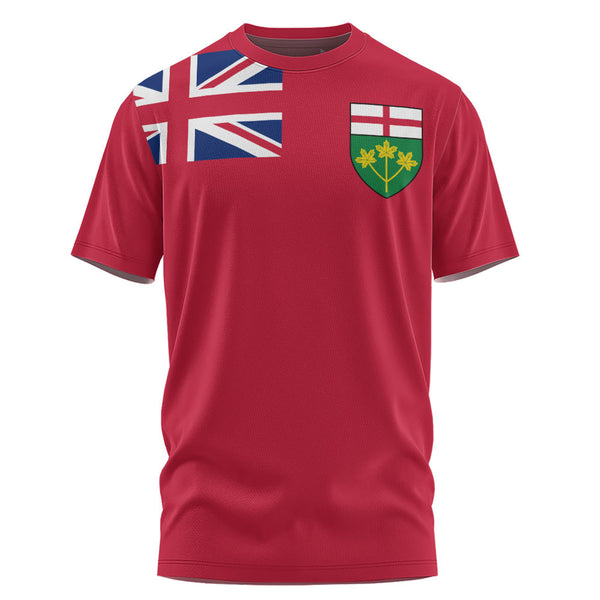 Ontario T-Shirt Flag Minimalist Pride Style