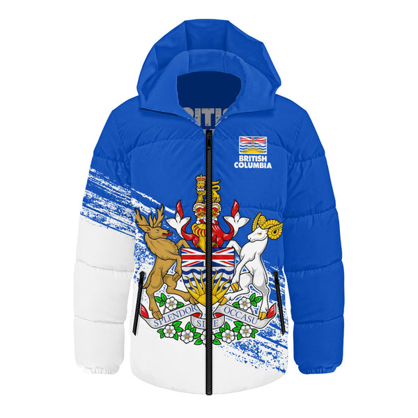 British Columbia Hooded Padded Jacket Pride Of The Provinces
