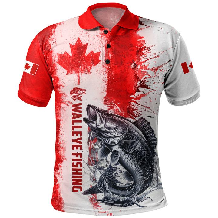 Canada Polo Shirt Canada Maple Hook And Splash