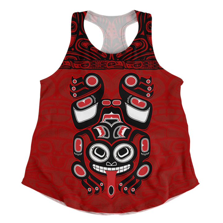 Canada Women Tank Haida Frog Guardian Tribal Power