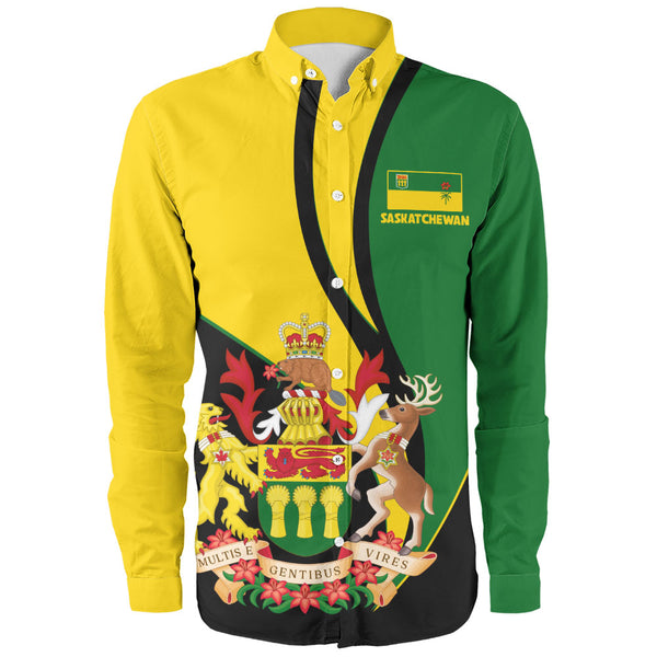Saskatchewan Long Sleeve Shirt Heritage Pride Of The North