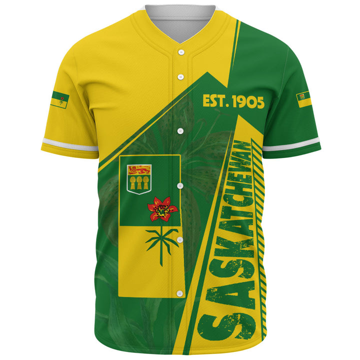 Saskatchewan Baseball Shirt United Provinces & Territories