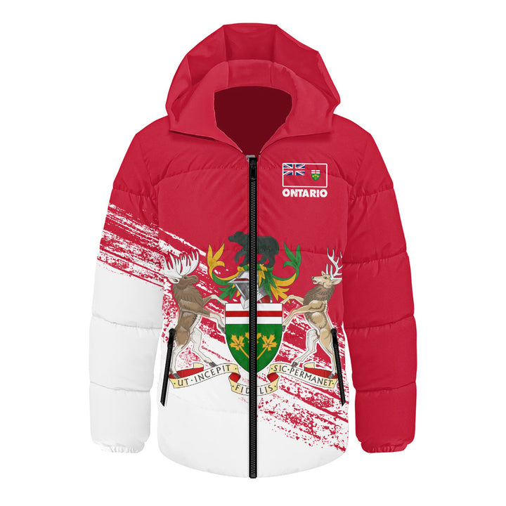 Ontario Hooded Padded Jacket Pride Of The Provinces