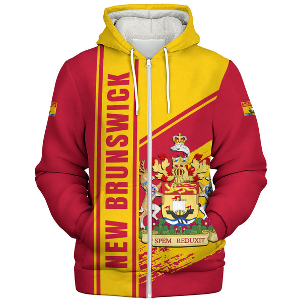 New Brunswick Sherpa Hoodie Heritage Strength Crest