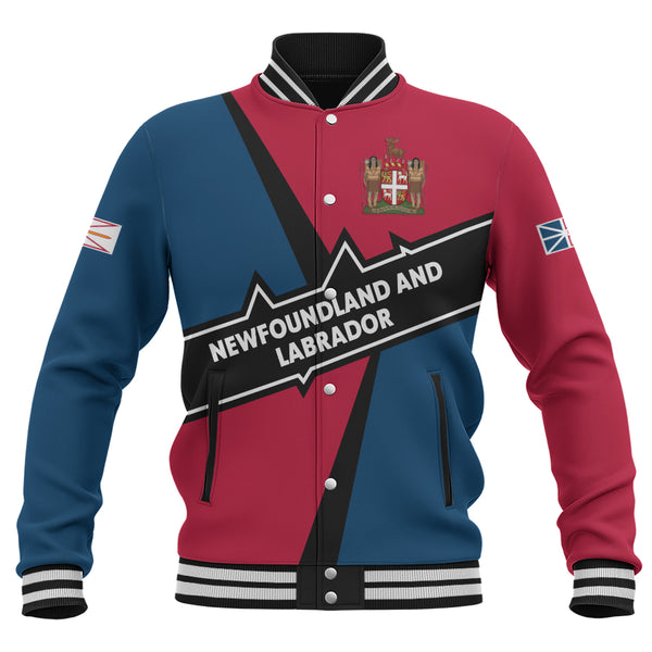 Newfoundland & Labrador Baseball Jacket Loyal True North Provincial Style