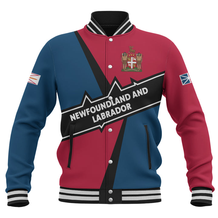 Newfoundland & Labrador Baseball Jacket Loyal True North Provincial Style