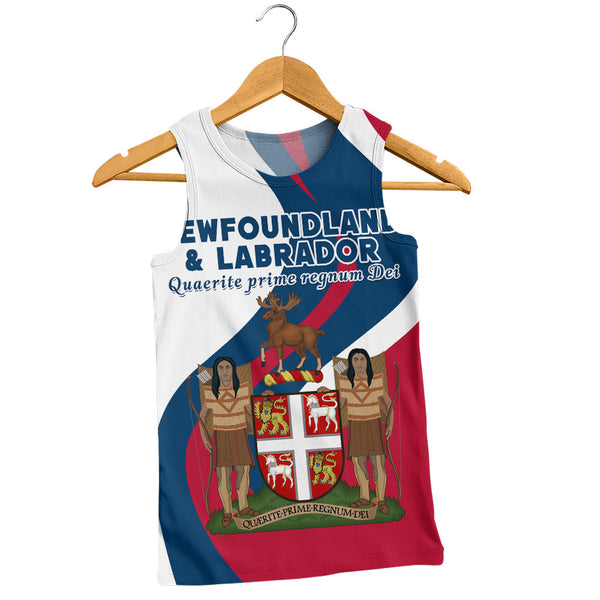 Newfoundland & Labrador Tank Top Crest Of Identity