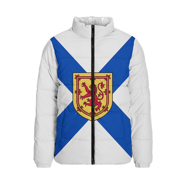 Nova Scotia Padded Jacket Flag Minimalist Pride Style