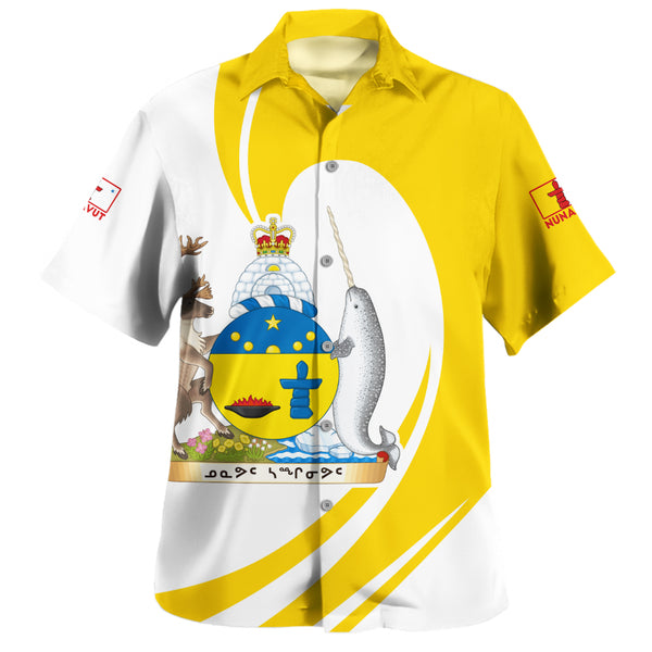 Nunavut Bowling Shirt Legacy Of The Noble Spirit