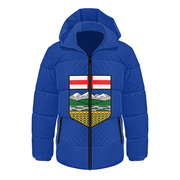 Alberta Hooded Padded Jacket Flag Minimalist Pride Style