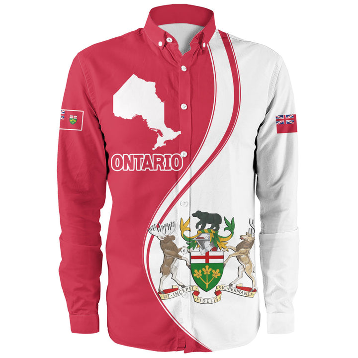 Ontario Long Sleeve Shirt Canada Territories Pride
