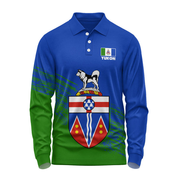 Yukon Long Sleeve Polo Shirt Pride Of The Provinces