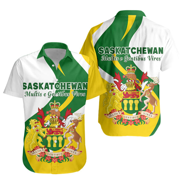 Saskatchewan Short Sleeve Shirt Crest Of Identity