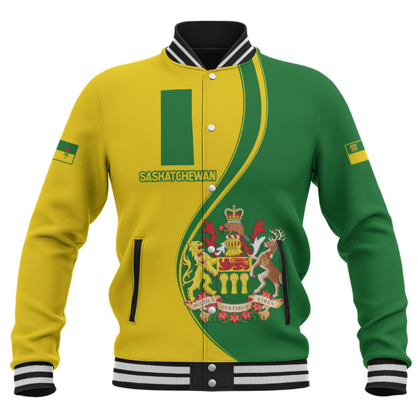 Saskatchewan Baseball Jacket Canada Territories Pride