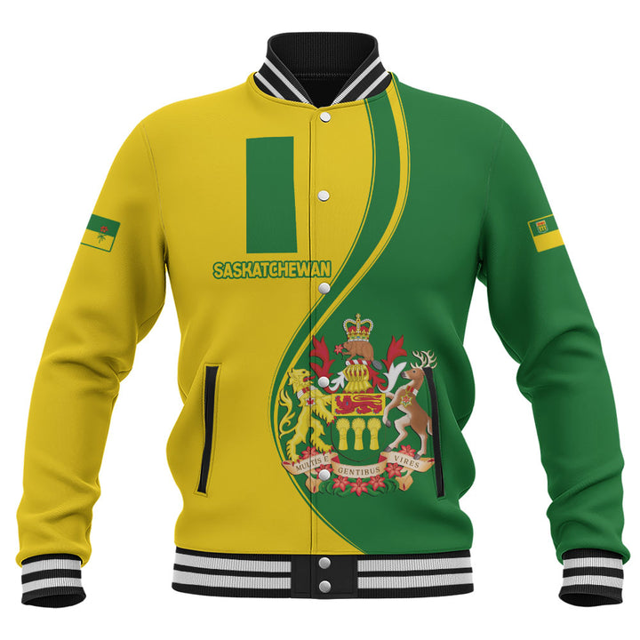 Saskatchewan Baseball Jacket Canada Territories Pride