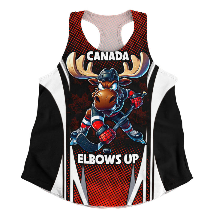 Canada Women Tank Fight Ready Moose Canada Hockey Attitude