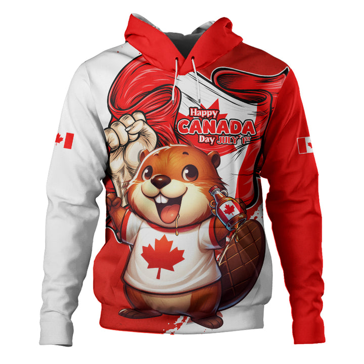 Canada Hoodie True North Cheer Canada Day Beaver Edition