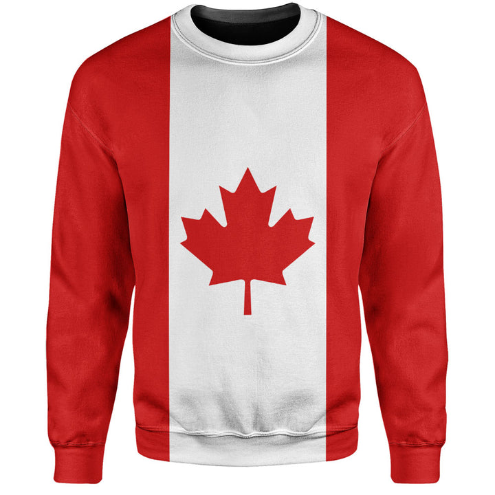 Canada Sweatshirt Flag Minimalist Pride Style