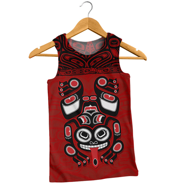 Canada Tank Top Haida Frog Guardian Tribal Power