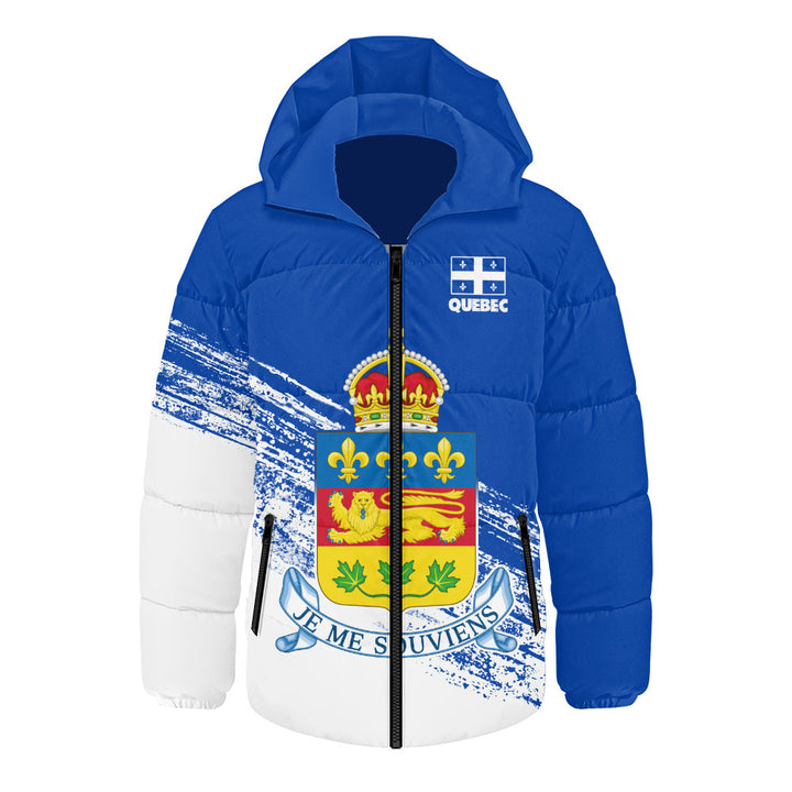 Quebec Hooded Padded Jacket Pride Of The Provinces