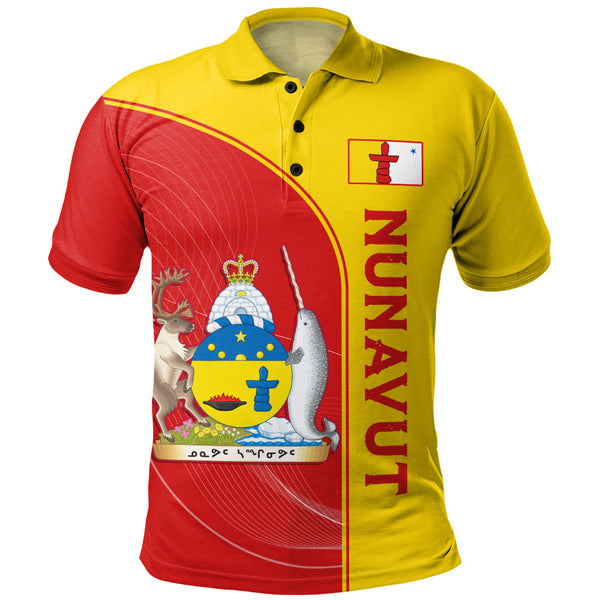 Nunavut Polo Shirt Proud Provincial Heritage