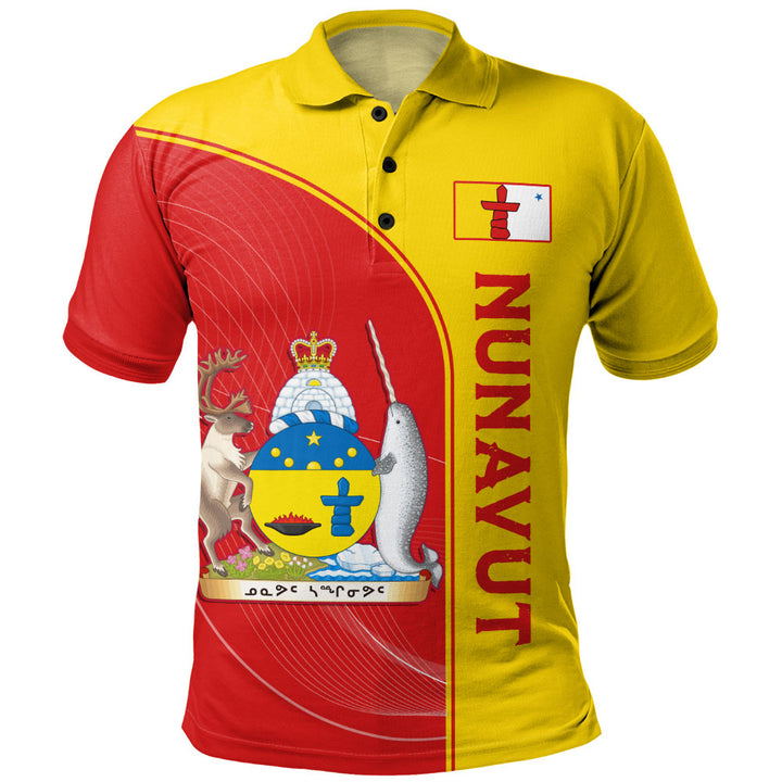 Nunavut Polo Shirt Proud Provincial Heritage