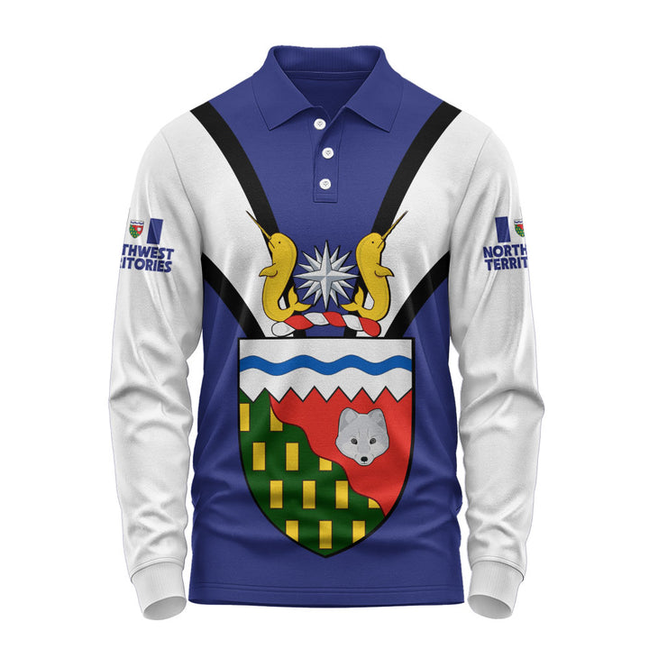 Northwest Territories Long Sleeve Polo Shirt Proud Provinces Collection