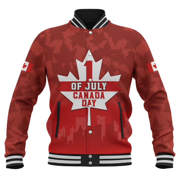 Canada Baseball Jacket Red Maple 1st July National Celebration
