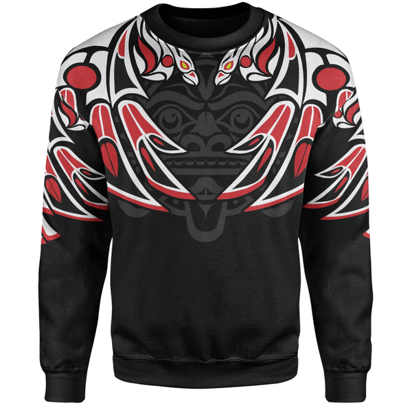 Canada Sweatshirt Tribal Guardian Spirit Haida Style