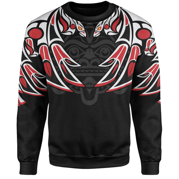 Canada Sweatshirt Tribal Guardian Spirit Haida Style