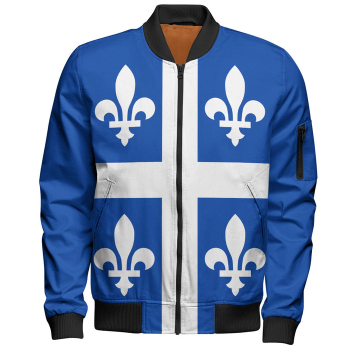Quebec Bomber Jacket Flag Minimalist Pride Style