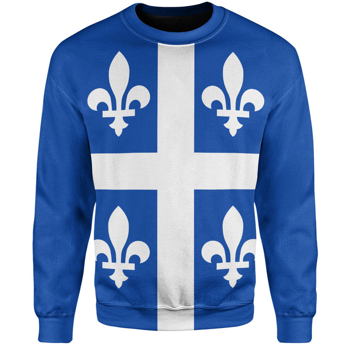 Quebec Sweatshirt Flag Minimalist Pride Style