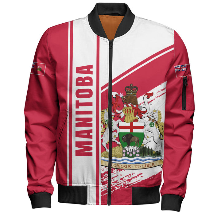 Manitoba Bomber Jacket Heritage Strength Crest