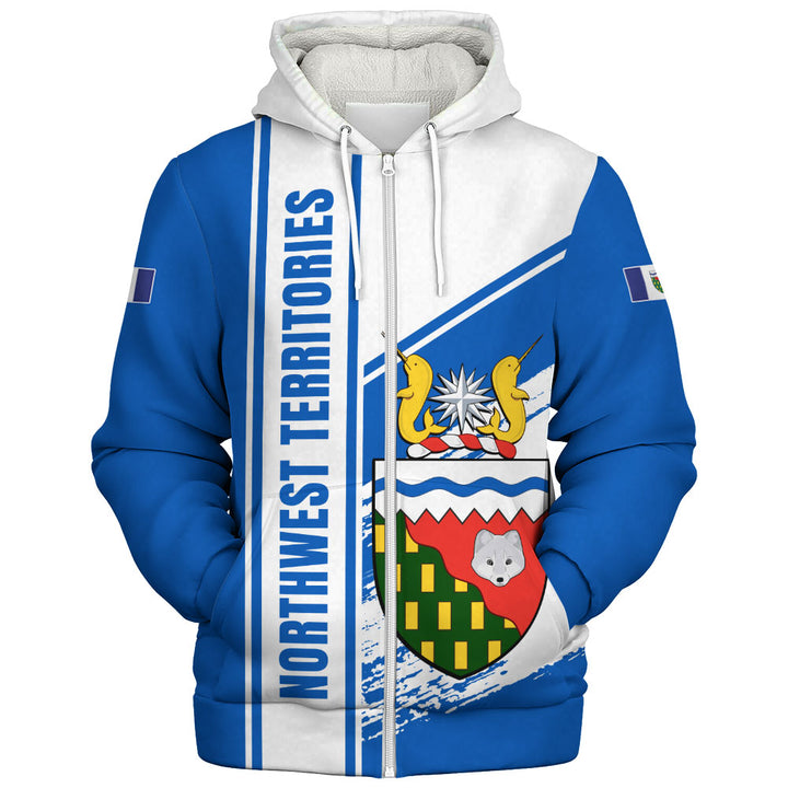 Northwest Territories Sherpa Hoodie Heritage Strength Crest