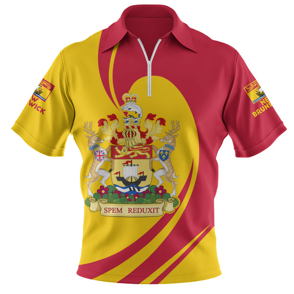 New Brunswick Zip Polo Shirt Legacy Of The Noble Spirit