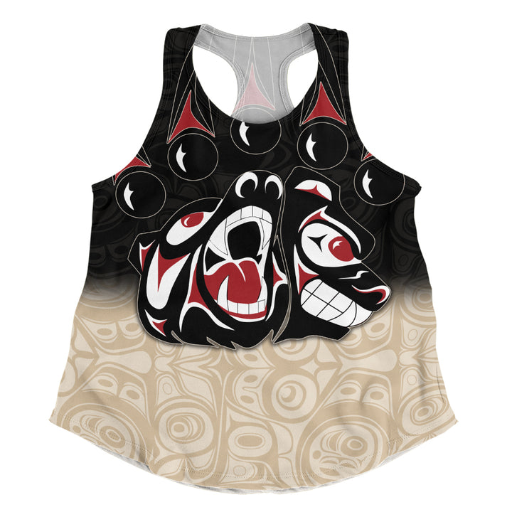 Canada Women Tank Haida Strength Roaring Ancestral Energy