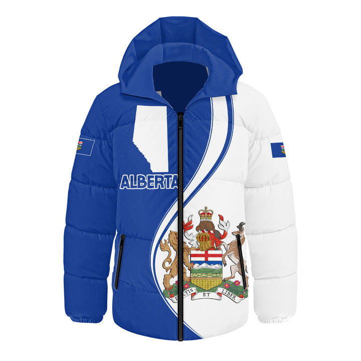 Alberta Hooded Padded Jacket Canada Territories Pride