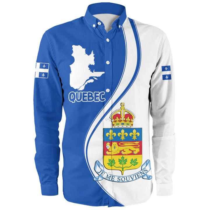 Quebec Long Sleeve Shirt Canada Territories Pride