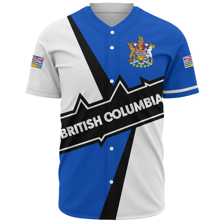 British Columbia Baseball Shirt Loyal True North Provincial Style